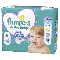 Підгузки Pampers Active Baby Розмір 5 (11-16 кг) 38 шт. - мініатюра 2
