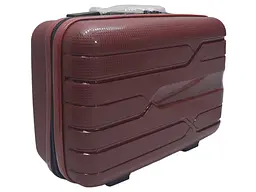 Б'юті-кейс Milano bag 0306/14 колір бордовий розмір великий L - мініатюра 6