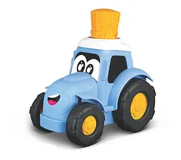 Трактор іграшковий Bb Junior Press & Go блакитний (16-89026BU)