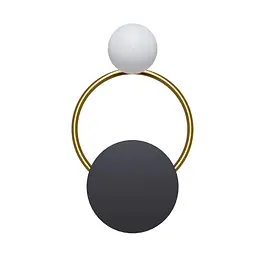 Настінний світильник MJ-Light PEARL BK+GD 16002 - мініатюра 5