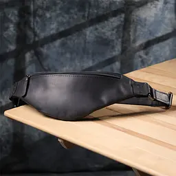 Чоловіча бананка з натуральної vintage шкіри SHVIGEL 29х11х4,5 см sum0027425 - мініатюра 8