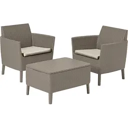 Комплект садових меблів Allibert Keter Salemo balcony set капучіно - пісок
