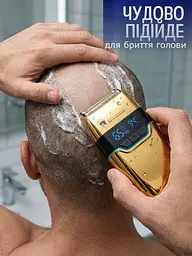 Професійний шейвер для гоління Professional Foil Shaver тример для гоління бороди Gold 5 Вт - мініатюра 6