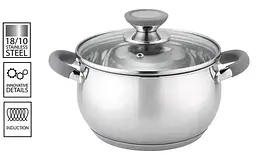 Каструля Bohmann BH 2315-16 см grey 1,8 л - мініатюра 2