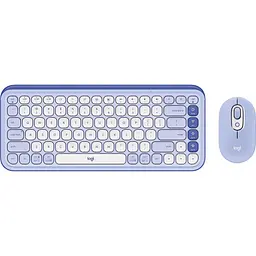 Комплект клавіатура та миша Logitech POP Icon Combo Bluetooth UA Lilac [920-013078] [121103]