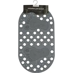 Килимок для ванної масажний Eco Fabric Ніжки 68х37 см сірий (6837-009) - мініатюра 3