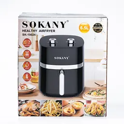 Аерогриль-фритюрниця SOKANY SK-10024 на 6,5 л з терморегулятором, чорний Sokany SK10024 - мініатюра 10
