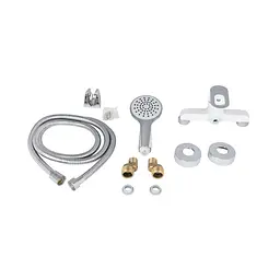 Змішувач для душу Lidz Latwa 010 (з душовим гарнітуром) (k40) LDLAT010WHI45426 White - мініатюра 5