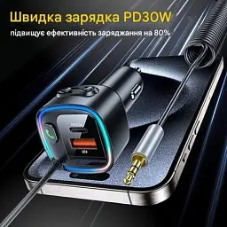Автомобільний зарядний пристрій ITSALLWAYS AW-BT01 Black - мініатюра 3