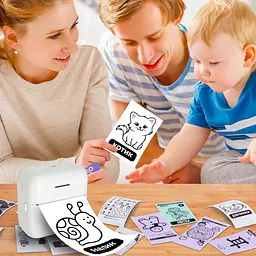 Портативний термопринтер JETIX Mini Printer Student, мобільний міні принтер для смартфона - мініатюра 8