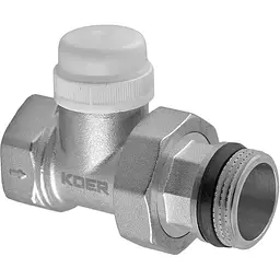 Кран термостатичний Koer "антипротечка" прямий KR.923-Gi - 1" KR5638