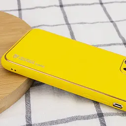 Шкіряний чохол Xshield для Apple iPhone 14 Pro Max 6.7" Жовтий / Yellow - мініатюра 3