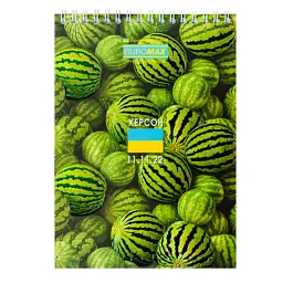 Блокнот Buromax на пружині зверху Patriot Heroic Cities A5, 48 аркушів, у клітинку (BM.24545108) - мініатюра 3