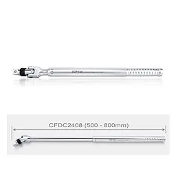 Вороток 3/4" телескопічний 500-800мм із шарніром (з фіксатором) Toptul hoz0014499 - мініатюра 2
