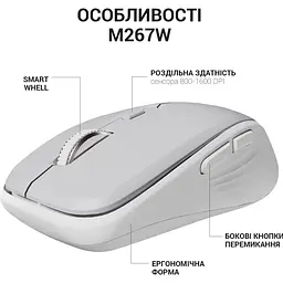 Миша OfficePro M267G Gray (M267G) [144304] - мініатюра 11
