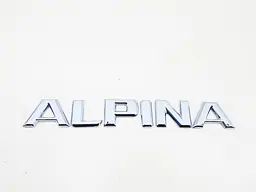 Емблема напис Alpina для Bmw (Хром) 200х28 мм (на скотчі) - мініатюра 2