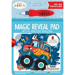Водна розмальовка Let's Craft Magic Reveal Pad "Магічні перетворення" Транспортні засоби