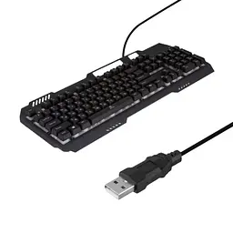 Клавіатура та миша Jeqang JK-968 USB кабель 1.4 м чорна (ЦЦУ-00033924_411) - мініатюра 2