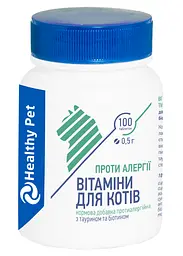 Вітаміни для котів Healthy Pet проти алергії 100 таблеток