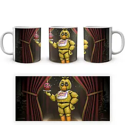 Кухоль GeekLand Five Nights At Freddys П'ять ночей з Фредді Чіка з кексом FN.02.394 330 мл білий - мініатюра 3