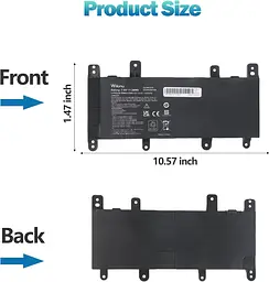 Акумулятор C21N1515 38Wh для ноутбуків ASUS X756UA/X756U/F756U/R753U - мініатюра 3