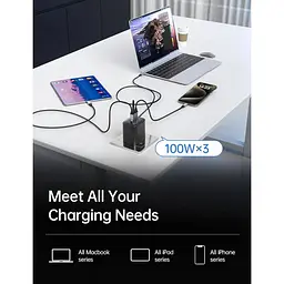Кабель CAKOBLE USB-C - USB-C 3.1 Gen2 10 Гбіт/с Передача даних, 100 Вт 20 В/5A 3.3 фути - мініатюра 4