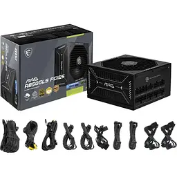 Блок живлення MSI MAG A850GLS PCIE5 850W Black [149307] - мініатюра 7
