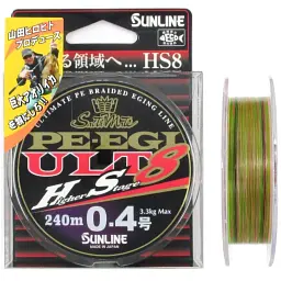 Шнур Sunline PE EGI ULT HS8 180 м 0.3/0.090 мм 2.5 кг - мініатюра 2