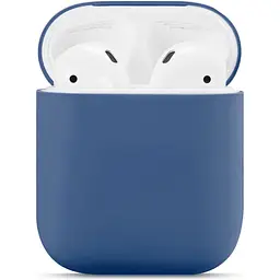 Чохол для навушників New Silicone Case для AirPods 2 Blue Gray [44397] - мініатюра 2