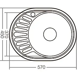 Мийка для кухні Zerix Z5745-06-160D decor (ZX1589) - мініатюра 2