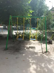 Гойдалки дитячі на підшипниках, двомісні. . - мініатюра 7