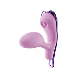 Смарт-віброяйце зі стимуляцією клітора KISSTOY Viosecret Pro, реагує на стискання, пояс для кріплення - мініатюра 2