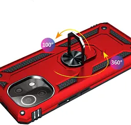 Панель BeCover Military для Xiaomi Mi 11 Lite / Mi 11 Lite 5G / 11 Lite 5G NE Red (706644) - мініатюра 2