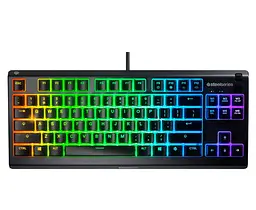 Клавиатура игровая мембранная бесшумная STEELSERIES APEX3 UA TKL RGB Whisper Quiet gaming switches - мініатюра 2