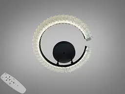 Сучасна LED люстра Diasha 2509/500BK з пультом і димером для вітальні та спальні