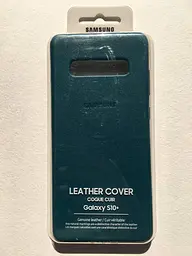Чохол шкіряний протиударний Leather Cover EF-VG975LGEGRU для Samsung Galaxy S10 Plus (6.4") Green - мініатюра 3