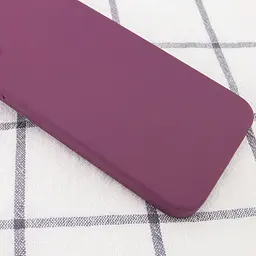 Чохол Silk Square Full Camera Protective (AA) NO LOGO для Apple iPhone 7/8/SE (2020) (4.7") Бордовий / Maroon - мініатюра 2