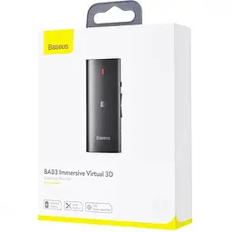 Адаптер Baseus Bluetooth 5.0 BA03 3.5мм-USB Immersive Virtual 3D NGBA03-01 Black - мініатюра 4