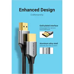 Кабель Vention HDMI-HDMI V 2.0 1 м (ALEHF) - мініатюра 11