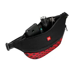 Поясна сумка-бананка для корму та аксесуарів Waudog Textile Шотландка червона, 33х17х10 см (5694) - мініатюра 2