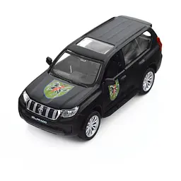 Автомодель "Шеврони Героїв" Toyota Land Cruiser Prado "110 ОМБр" TechnoDrive 250359M Чорний (6900007377201)