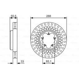 Тормозной диск Bosch 0 986 479 A49 - миниатюра 5