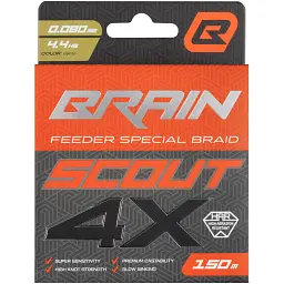 Шнур Brain Scout 4X 150m (camo) 0.080mm 4.4kg - мініатюра 2