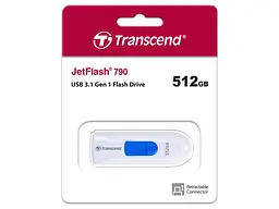 USB флеш накопичувач Transcend 512 GB JetFlash 790 (TS512GJF790W) - мініатюра 5