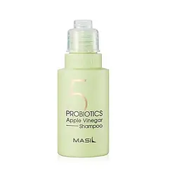 Безсульфатний м'який шампунь з пробіотиками та яблучним оцтом 5 Probiotics Apple Vinegar Shampoo Masil 50 мл