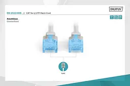 Патч-корд Assmann CAT 5e U-UTP, ПВХ AWG 26/7, довжина 0,5 м DK-1512-005 Gray