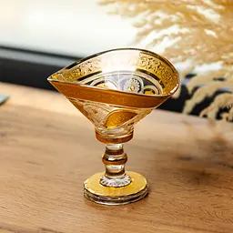 Цукерниця скляна Bogema Gold 15 см Yiwu HP-34-134 - мініатюра 2