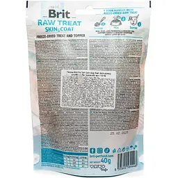 Ласощі для собак Brit Raw Treat Freeze-Dried Skin and Coat для шкіри та шерсті, риба і курка 40 г - мініатюра 2