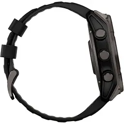 Смарт-годинник Garmin Fenix 8 Solar Sapphire 51mm Carbon Gray DLC Titanium with Black/Pebble Gray Silicone Band (010-02907-10/11/70) [115055] - мініатюра 5