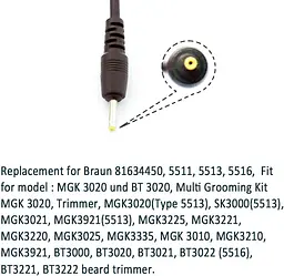 Адаптер для тримера, набору для стрижки BRAUN MGK3420, MGK3020, MGK3221, 3320, Type 5516, 5513, 5511 - мініатюра 6